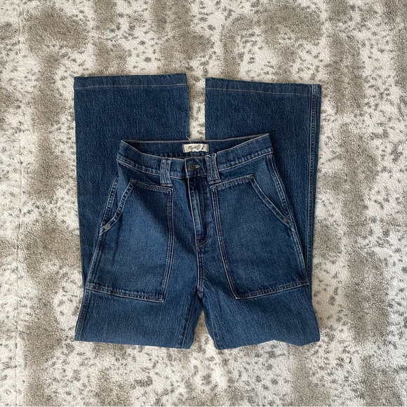 Madewell 11" high rise flare jeans